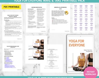 Yoga for Everyone Make & Take Party Printable Pack