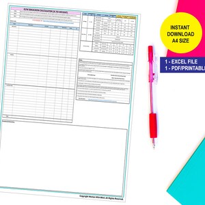Skincare - Emulsion Calculator (Excel & PDF)
