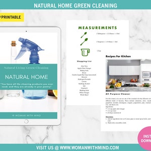 Natural Home Green Cleaning Recipe Kit