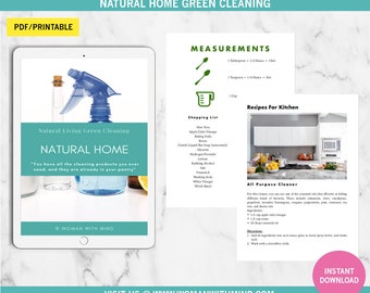 Natural Home Green Cleaning Recipe Kit