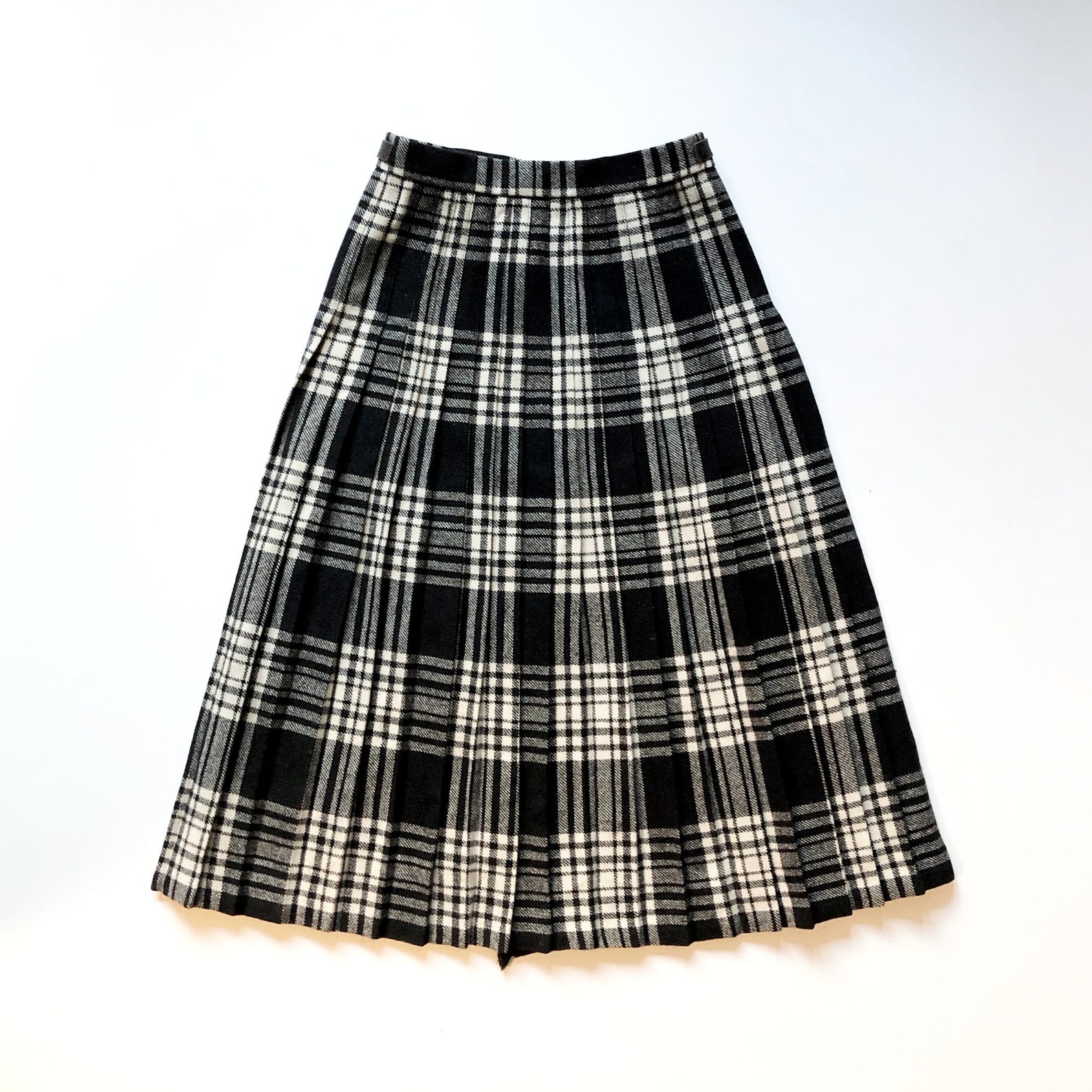 Authentic Gor-Ray Pure Wool Wrap Skirt Kilt Vintage Black | Etsy