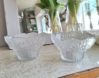 Two glass bowls by Lasisepat Mäntsälä, Finland