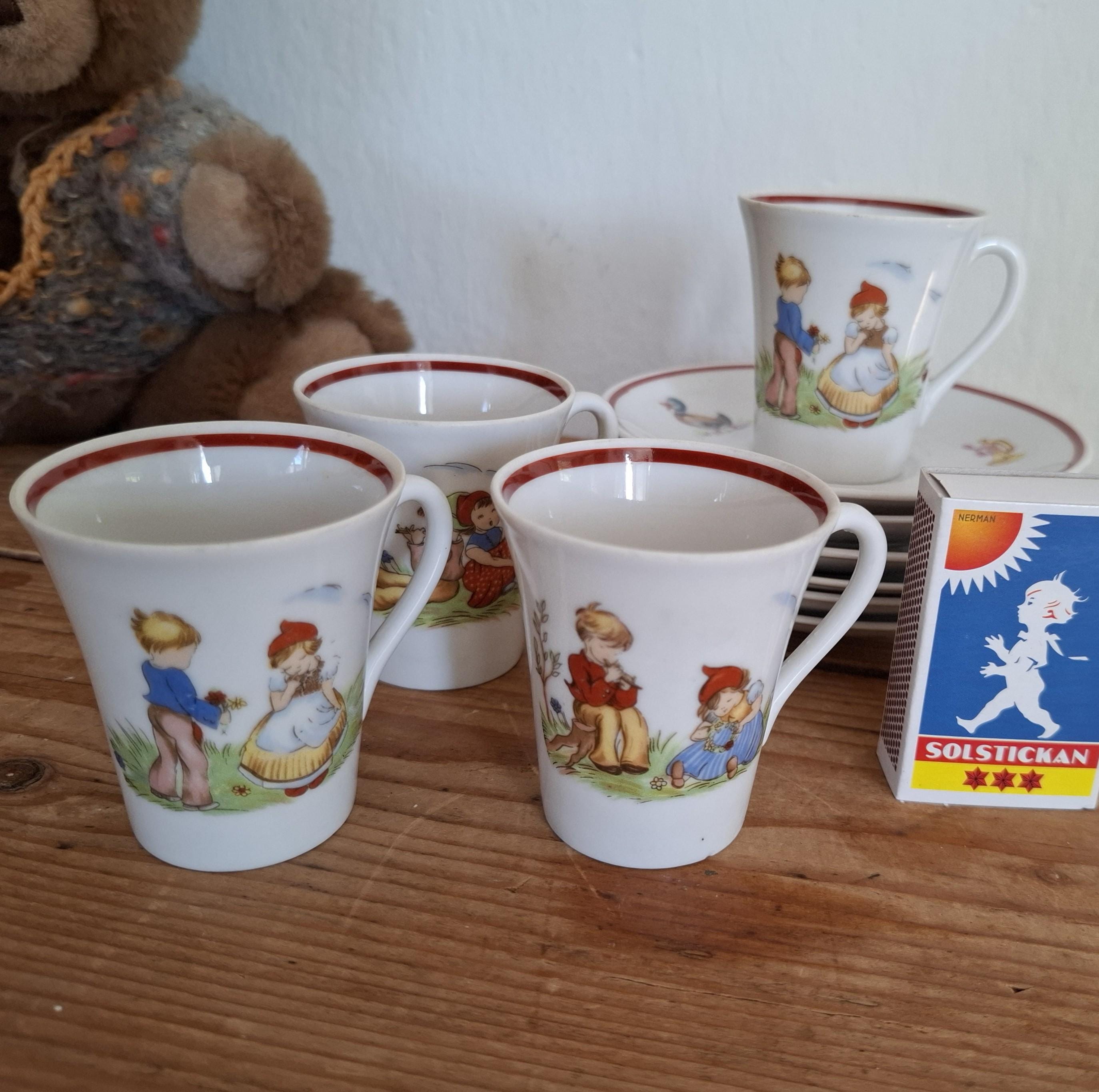 Puppengeschirr emaille antik