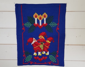 Swedish Christmas embroidery picture