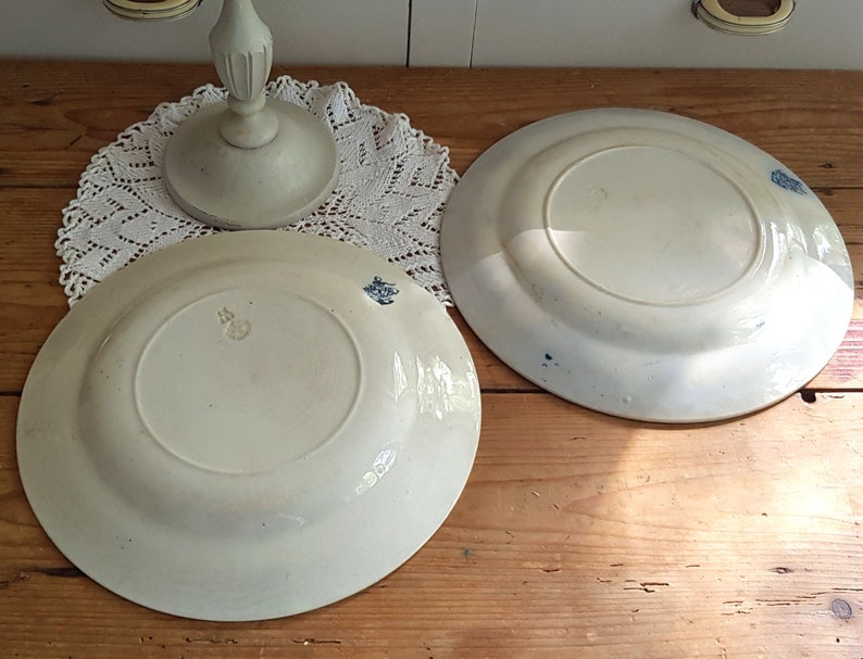 Zwei antike Teller von Gustafsberg Öresund Bild 6