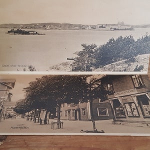 Leporello antique de Vaxholm, Suède