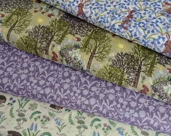 Bluebell Wood Reloved - Lewis and Irene - Cotton Fabric