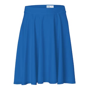 Experimental Blue Skater Skirt