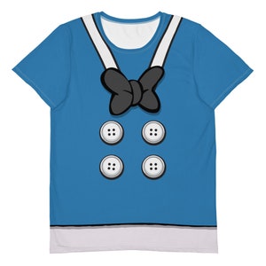 Donald Duck Caballero Version - Erwachsene Laufshirt - Kostüm - NEUE Kurzärmelige Version!!!