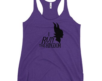 Maleficent Inspired - I Run This Kingdom - Next Level Women's Racerback Tank