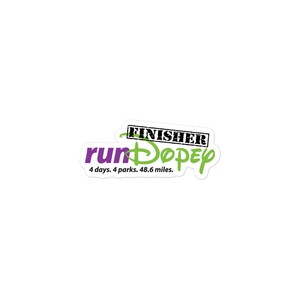 runDopey - FINISHER 2023 - Indoor/Outdoor Adhesive Vinyl Bubble-free stickers