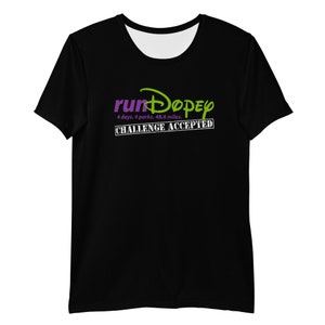 runDopey™ Challenge Accepted Mens Athletic T-shirt