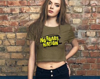 No Roads Nation - offizielles Logo - Bella Canvas Damen Crop Tee