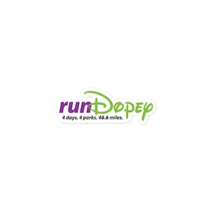 runDopey - Indoor/Outdoor Adhesive Vinyl - Bubble-free stickers