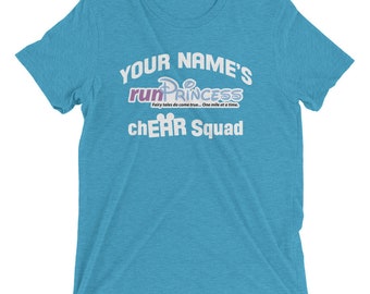 Anpassningsbar - runPrincess - ChEAR Squad - Bella+Canvas TriBlend Unisex kortärmad t-shirt
