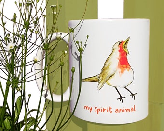 Cup, my spirit animal, Robin