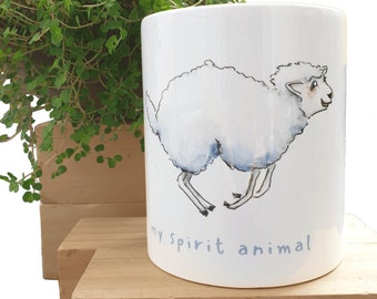 Cup, my spirit animal, sheep