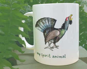 Cup, my spirit animal, capercaillie