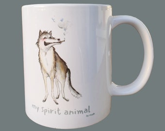 Cup, my spirit animal, wolf