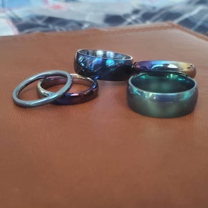 Individuell eloxierter Titan Ring 8mm
