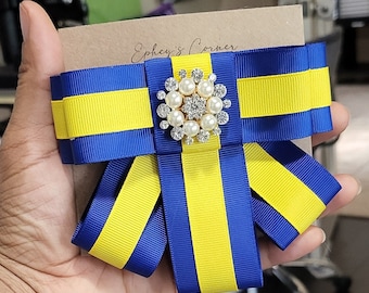 Sigma Gamma Rho Inspired Bow Brooch