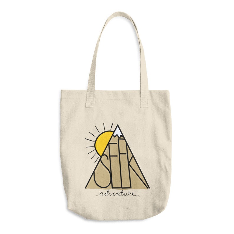 Seek Adventure Cotton Tote Bag