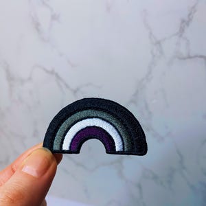 Asexual Patch LGBT Patch Pride Patch Rainbow Patch Queer Patch Asexual Pride Patch LGBTQ Patch Pan Patch Gay Pride Gift Iron on Patch