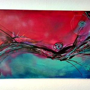 Memories, abstract art, handmade, abstract painting, acrylic on canvas, modern art, wall decoration, crazycreativ