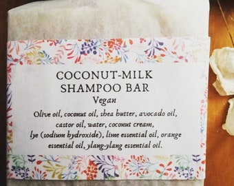 Coconut-Milk Shampoo Bar - Vegan
