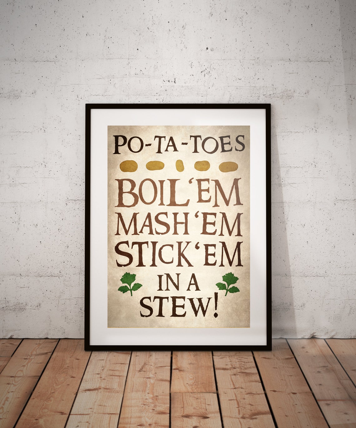 Lord of the Rings Poster Potatoes Samwise Gamgee Print Etsy