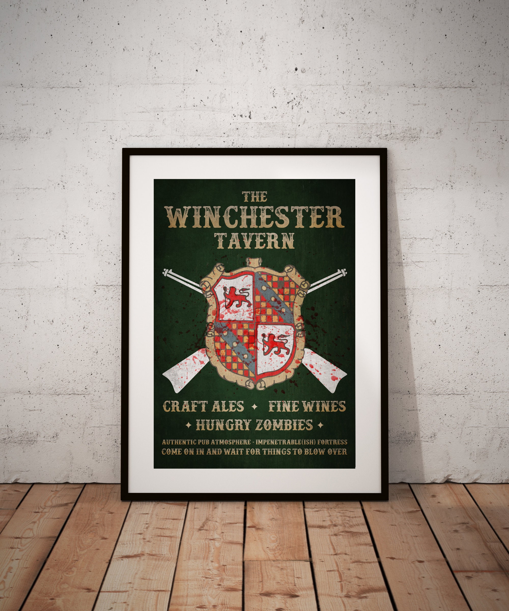 Shaun of the Dead Winchester Pub Poster Poster Print Etsy