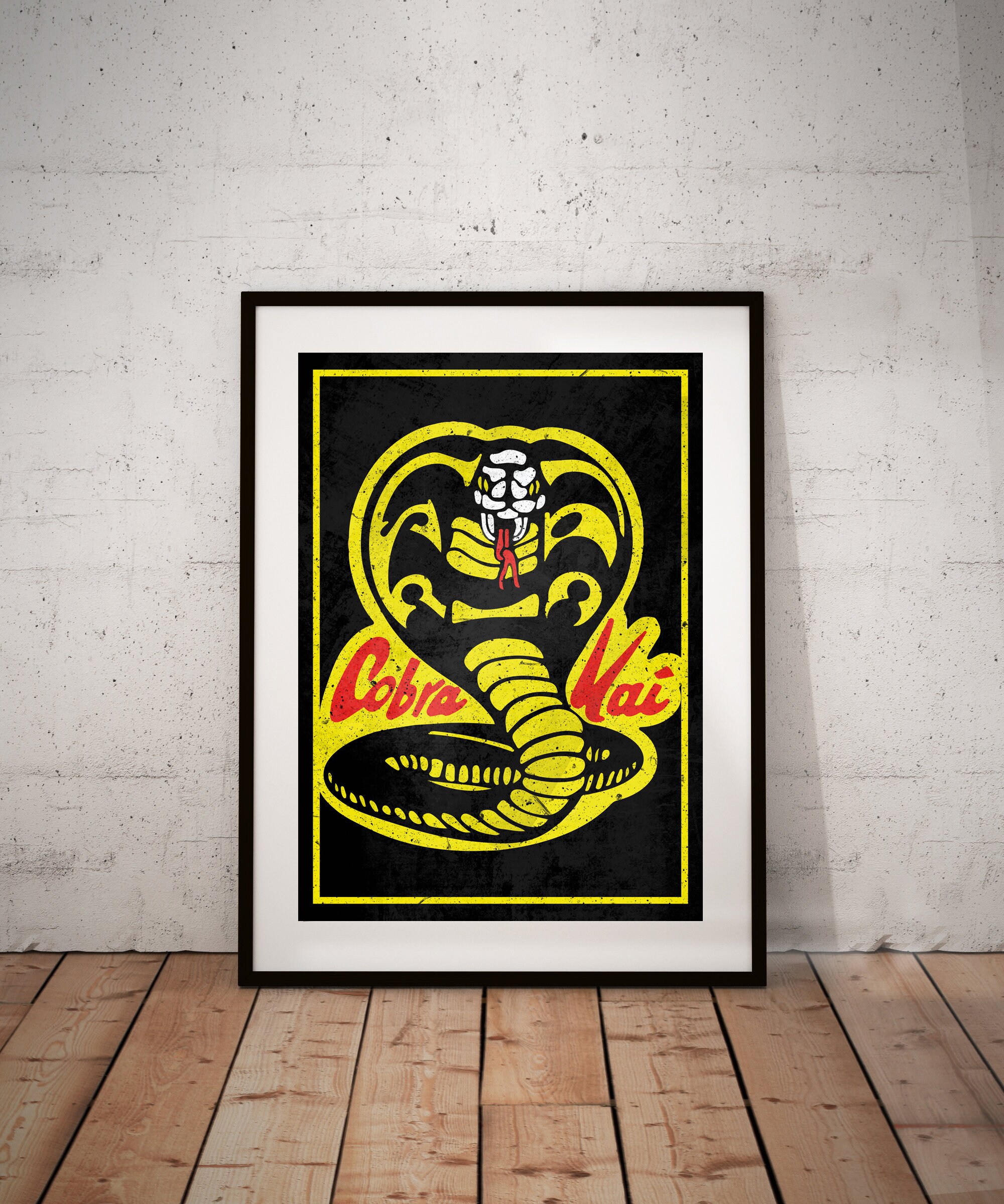 Cobra Kai Poster Karate Kid Wall Art Gift Cobra Kai Symbol Etsy
