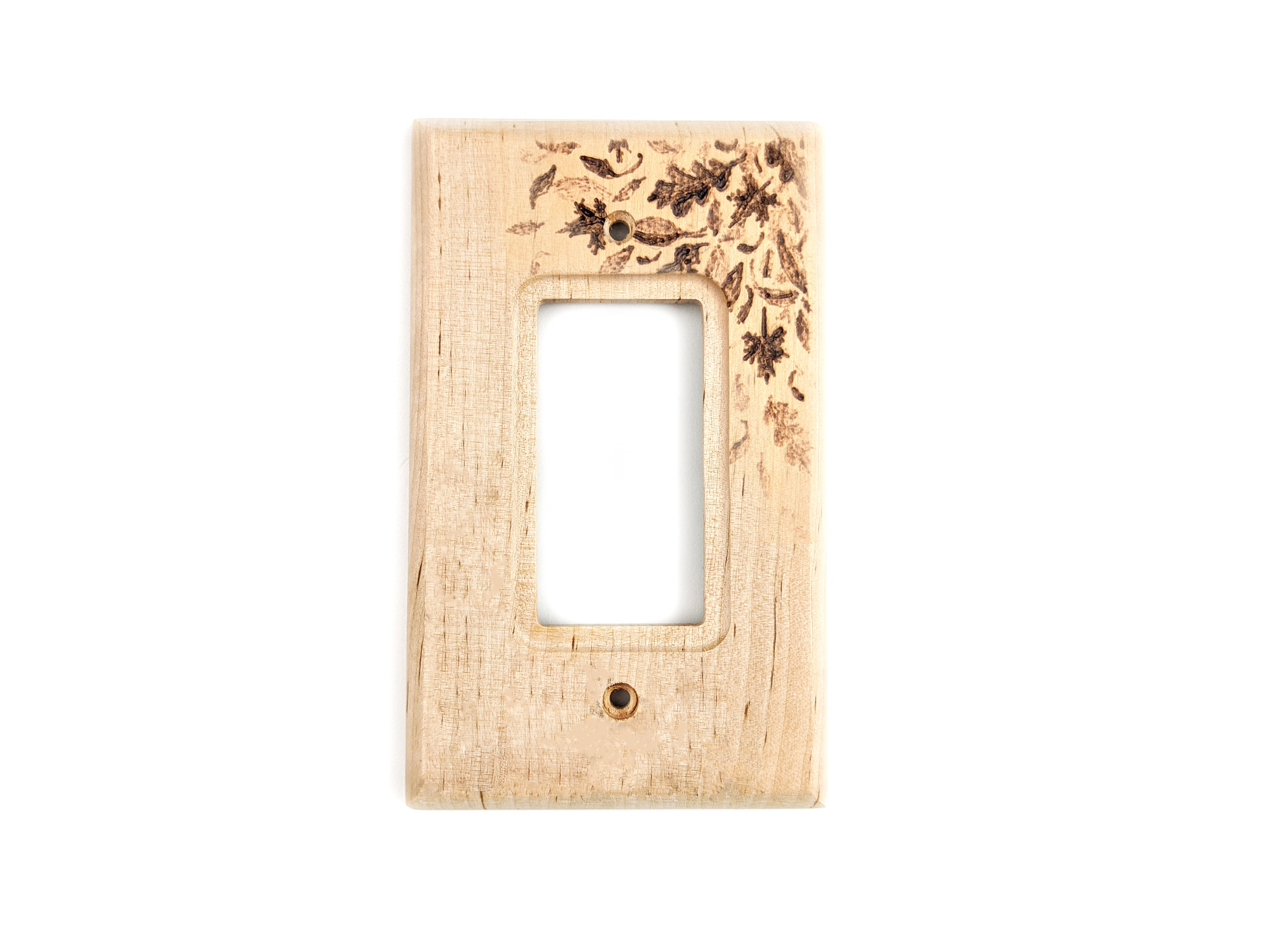 Wood Outlet Covers Set of 3 Nature Designs Etsy