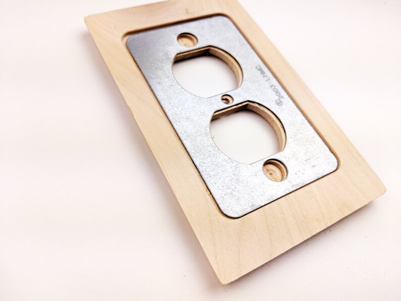 Wood Outlet Covers Set of 3 Nature Designs Etsy