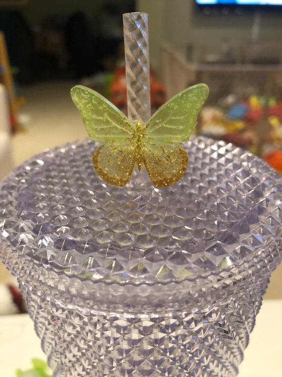 Handmade Butterfly Straw Topper 