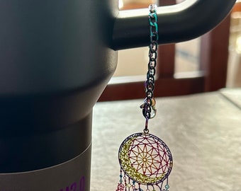 Cup Handle Charm for Stanley or Cirkul Rainbow Tumbler Accessory