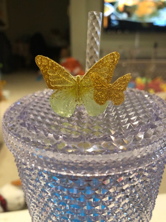 Handmade Butterfly Straw Topper 