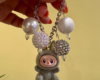 Cup Handle Chain Charm for Stanley 40oz | Stamley Tumbler Accessory Fluffy Labubu