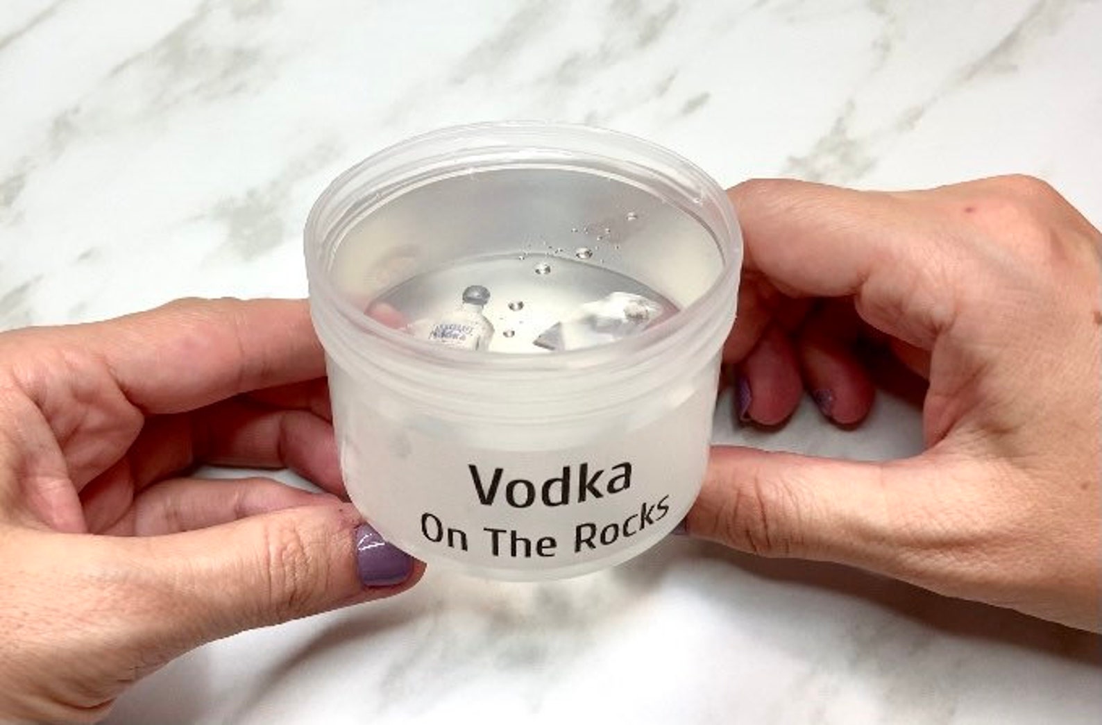 Vodka on the Rocks Slime Slime Clear Slime Vodka Slime Etsy