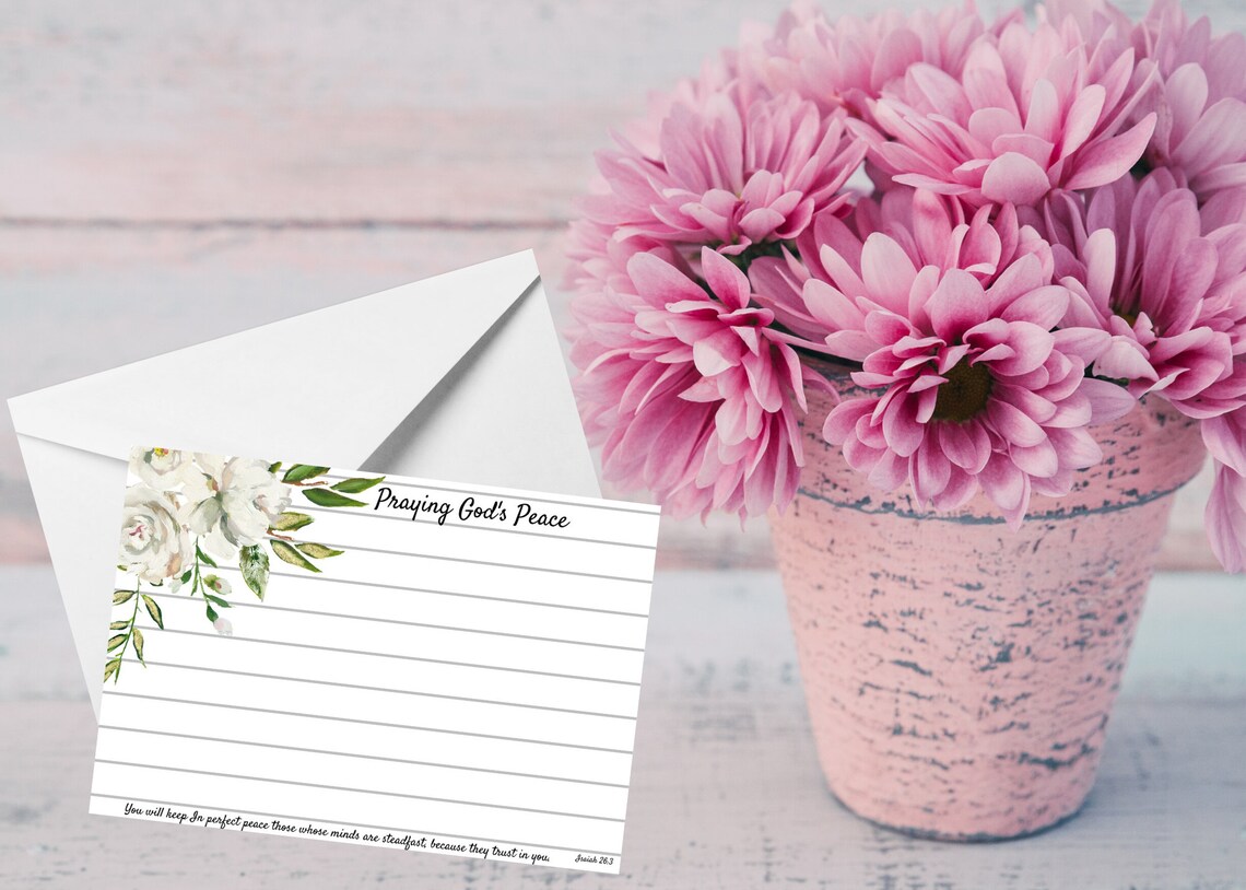 Instant Download Daily Prayer Cards, Blank Christian Prayer Cards ...