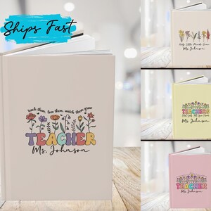 Personalized Teacher Notebook, Teacher Gift, Custom Name, Teacher Journal, Teacher Appreciation, Gift For Teacher, Teacher Supplies