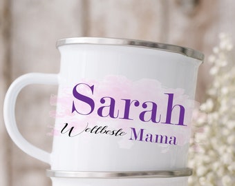 Enamel Mug Personalized - Best Mom Mom - Personalized Gifts Mom Gift Idea