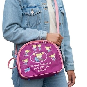 vintage Razmoket Angelica Bag des années 90 Kids Overnight Bag Valise Violet Nickelodeon image 1