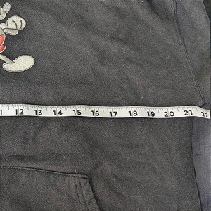 Disney Parks Mickey Mouse Mickey and Friends Washed Black Embroidered Hoodie M image 5