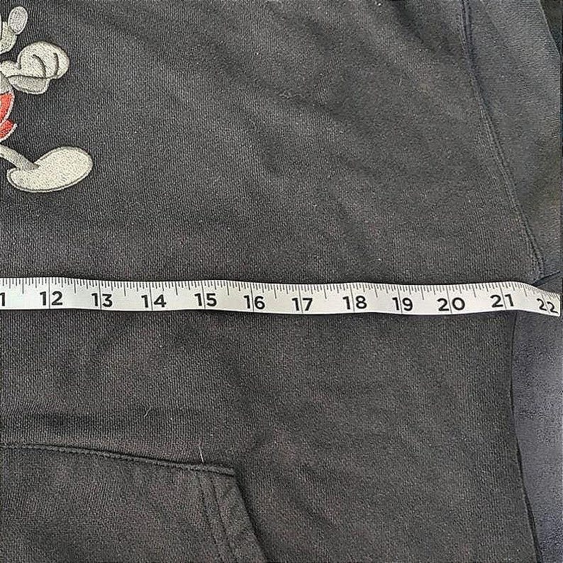 Disney Parks Mickey Mouse Mickey and Friends Washed Black Embroidered Hoodie M image 5