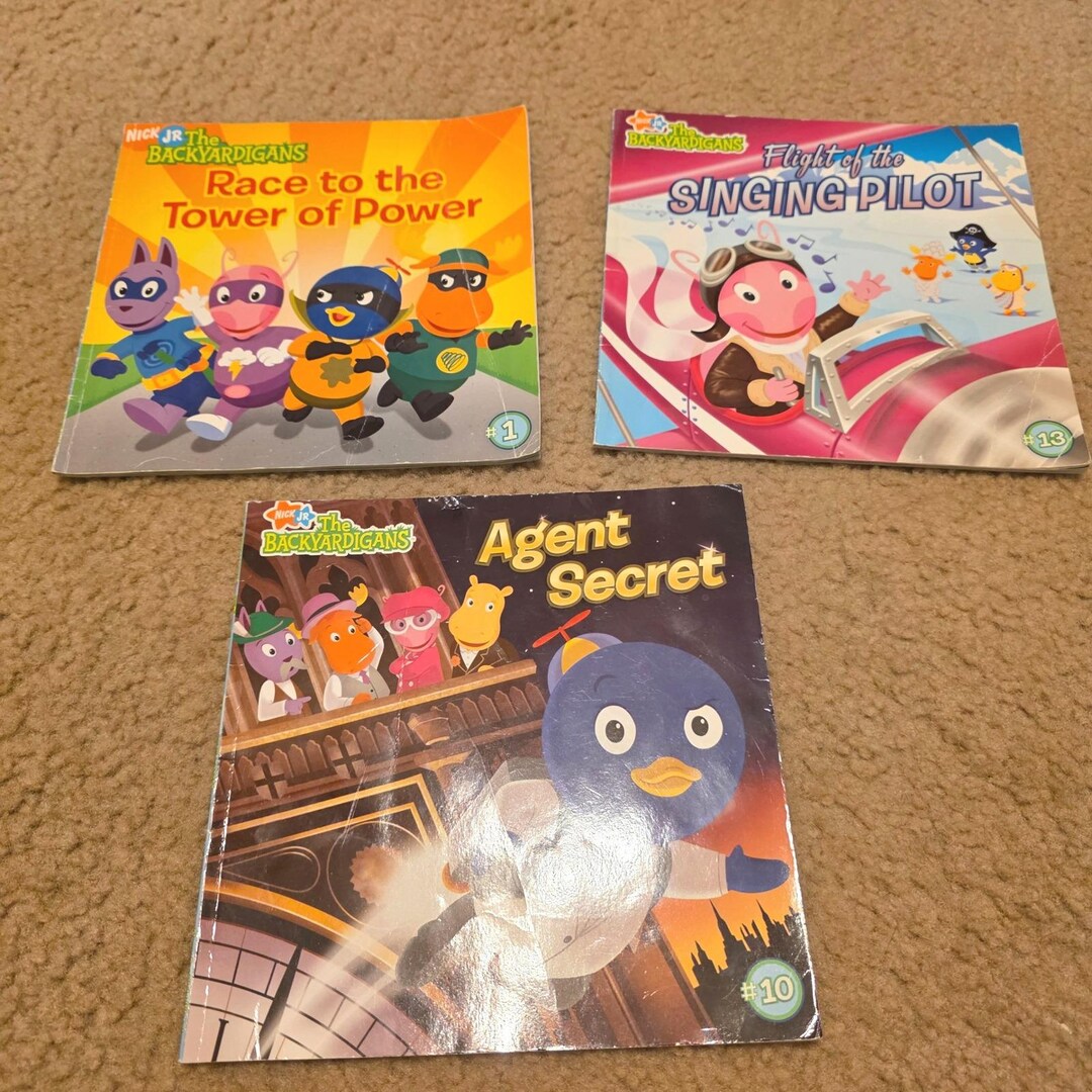 Backyardigans Secret Agent Kit Nick Jr the Backyardigans Book Lot Race Tower Power Singing Pilot Agent ...