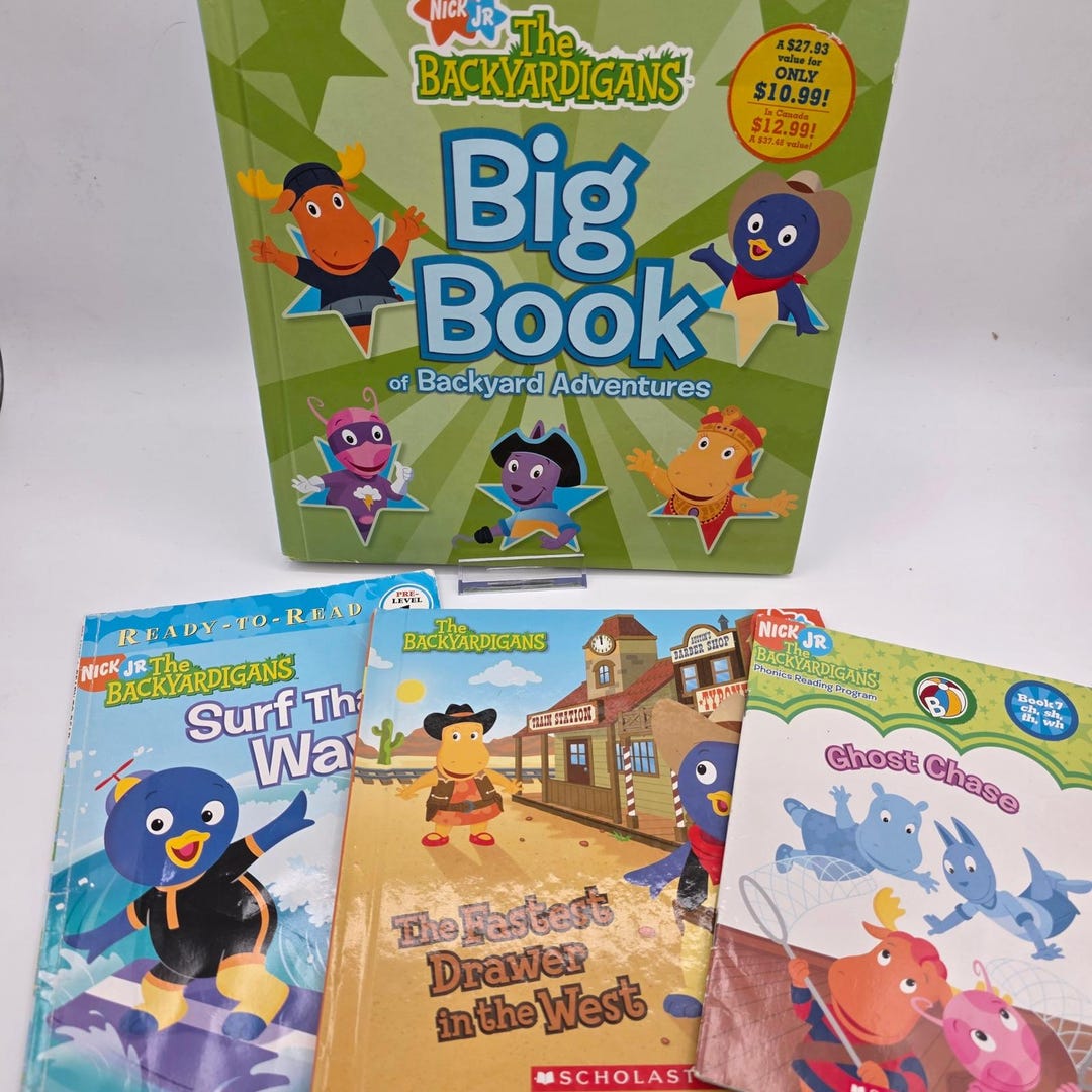 The Backyardigans Big Book of Adventures Phonics Scholastic 4 Book Lot ...