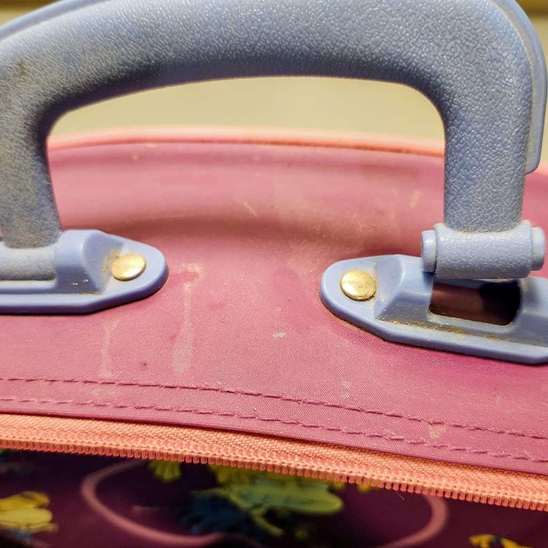 vintage Razmoket Angelica Bag des années 90 Kids Overnight Bag Valise Violet Nickelodeon image 8