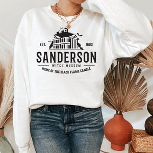 SANDERSON Witchy Crewneck Sweatshirt White