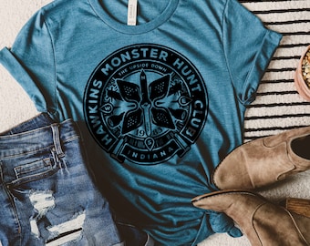 Hawkins Monster Hunt Club Stranger Things T-Shirt